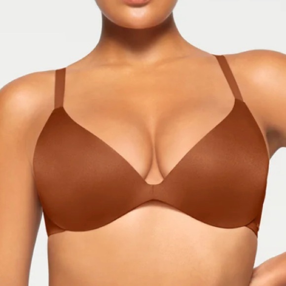 SKIMS WIRELESS FORM SUPER PUSH UP BRA IN BRONZE SIZE 38DD NWT - Picture 4 of 11
